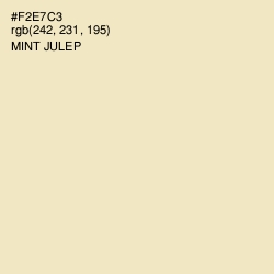 #F2E7C3 - Mint Julep Color Image